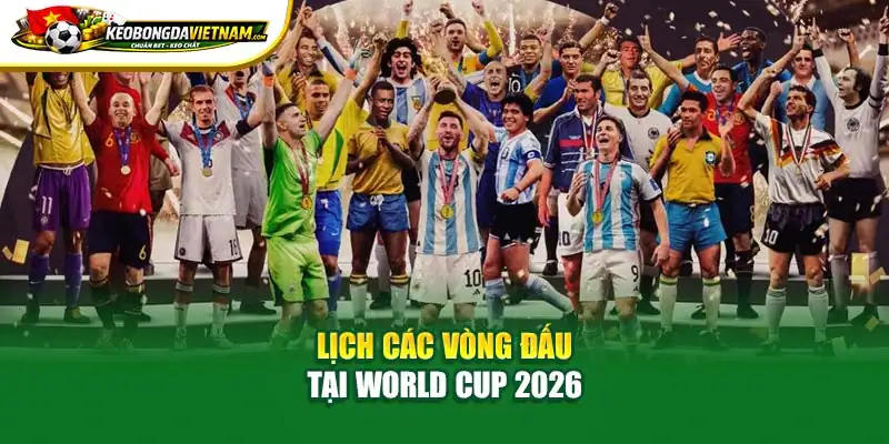 Lịch các vòng đấu tại World Cup 2026