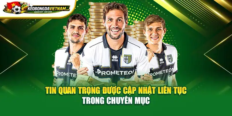 Tin quan trọng được cập nhật liên tục trong chuyên mục